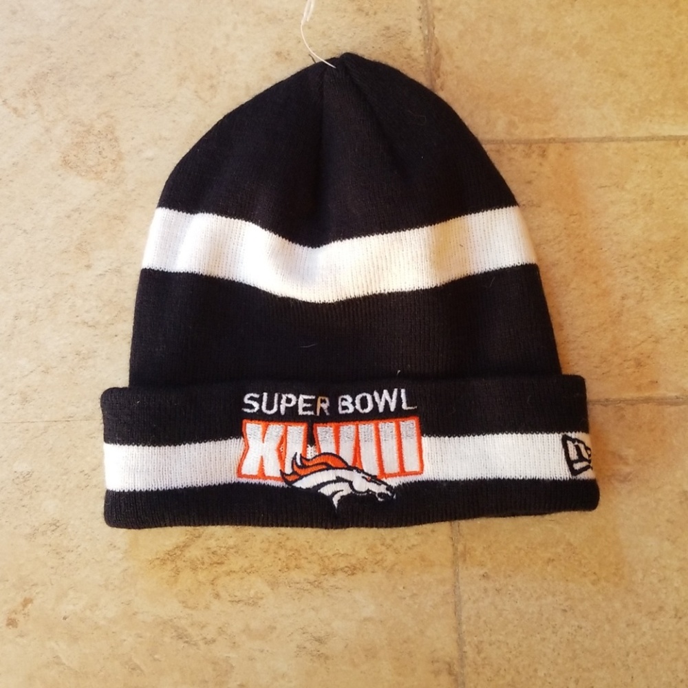 Broncos superbowl beanie